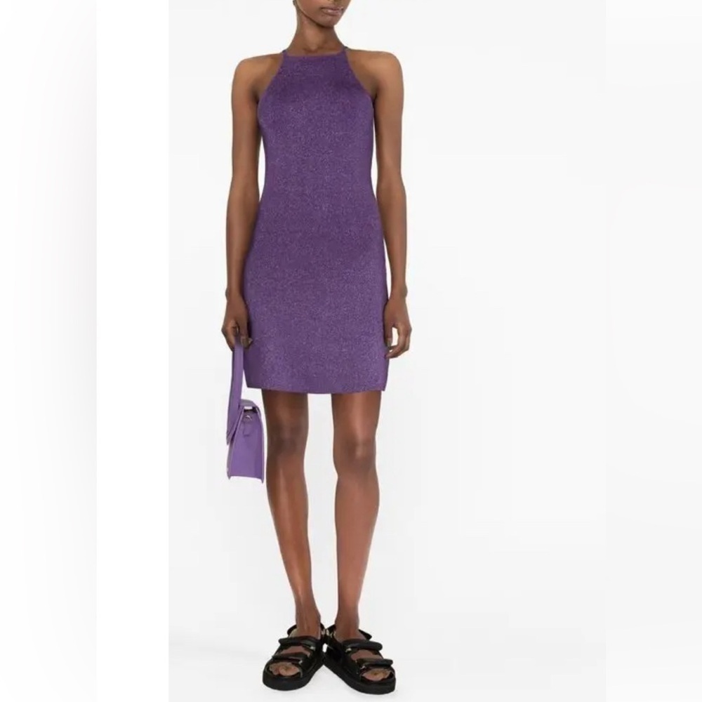 NEW Maje Sling High Waist Fitted, Viscose Blended Knit Mini Dress- LT10P
